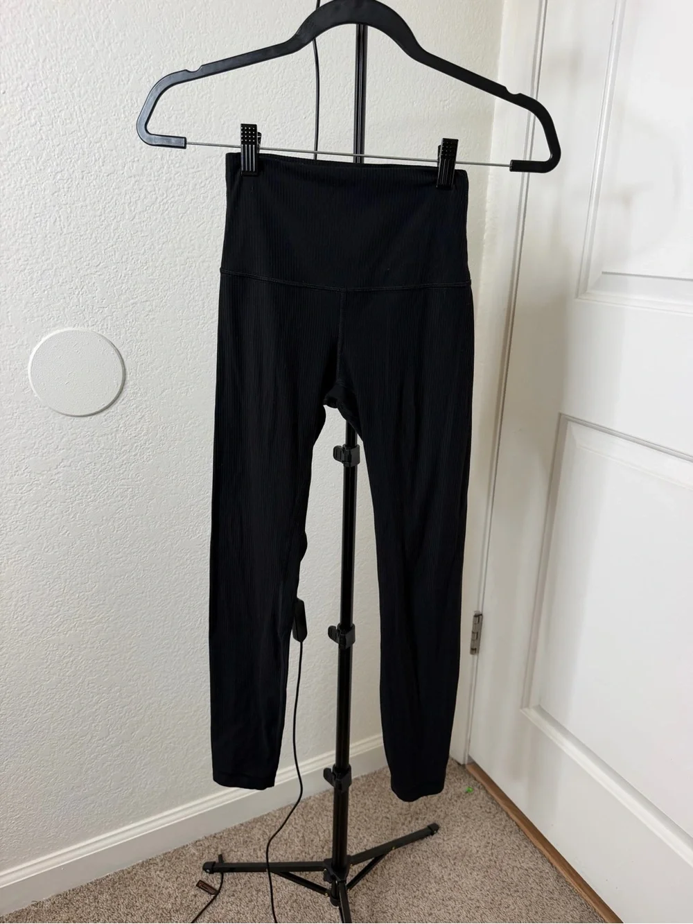 lululemon athletica Black High-Rise Ribbed Leggings